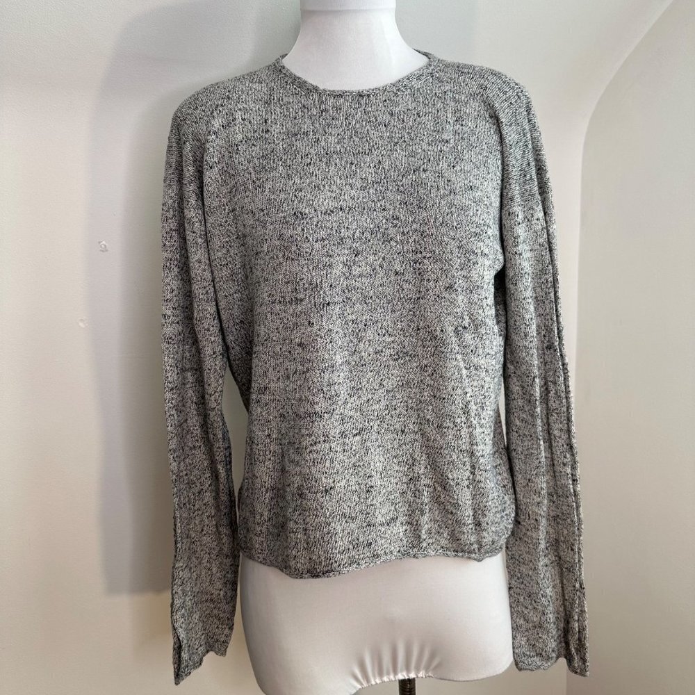 Giorgio Armani‎ Grey Flax Silk Linen Sweater 54